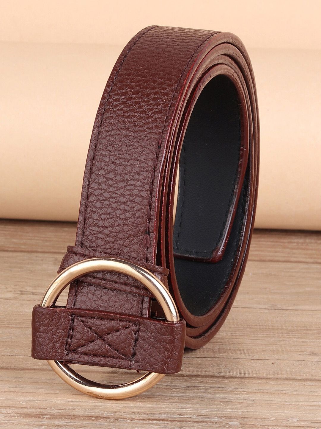 URBAN ALFAMI Women Brown Solid Belt Price in India