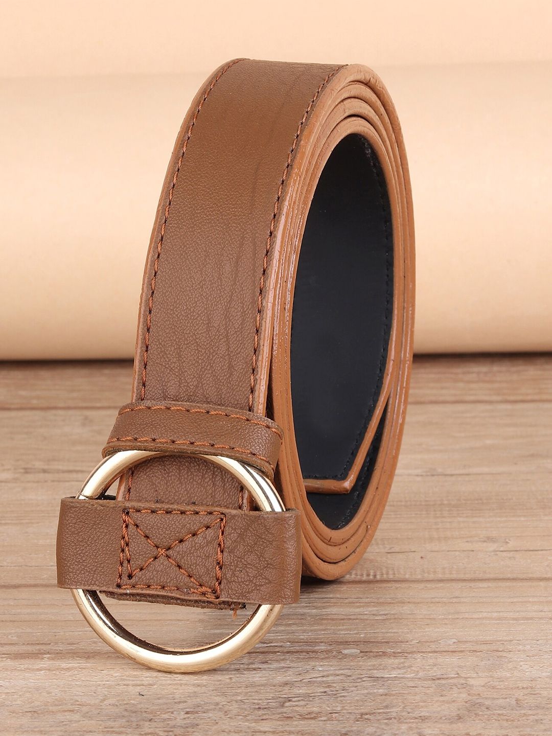 URBAN ALFAMI Women Tan PU Belt Price in India