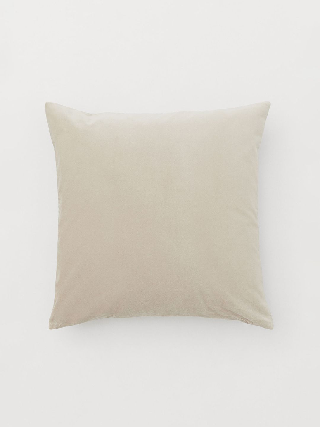 H&M Beige Cotton velvet cushion cover Price in India