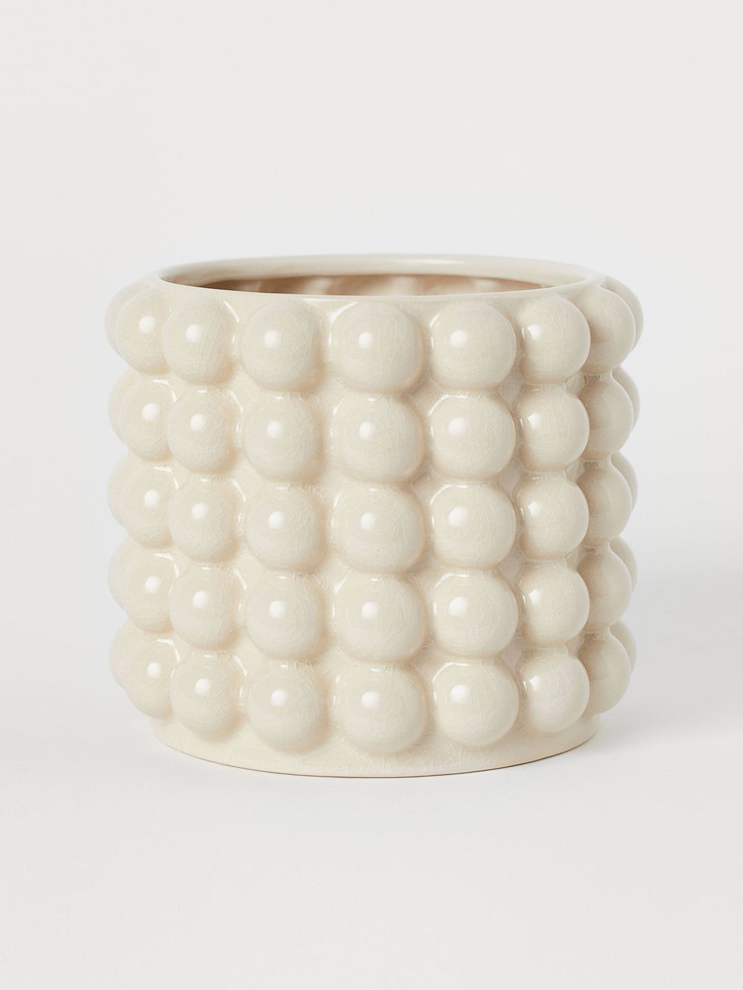H&M White Bubbled plant pot Price in India