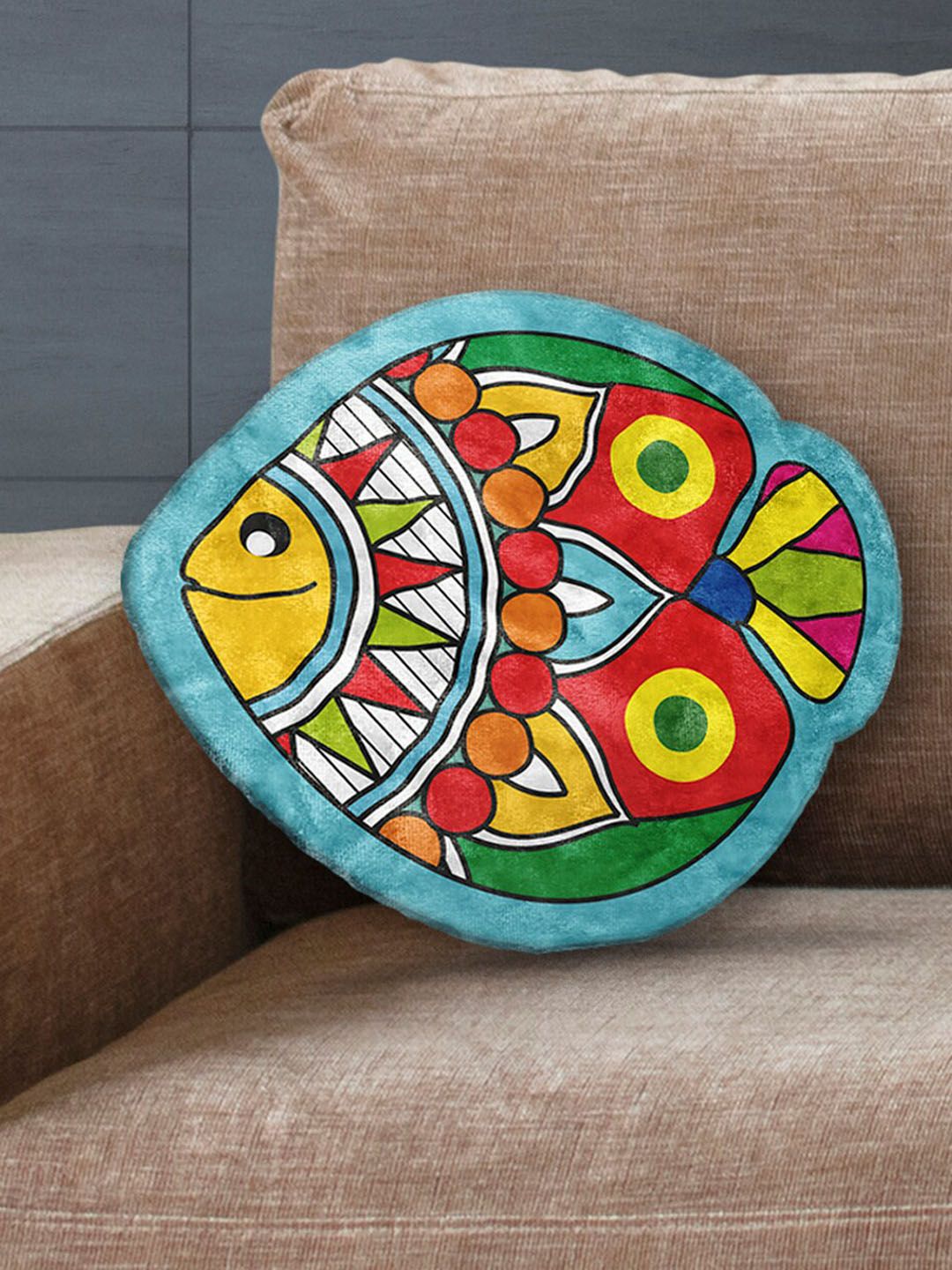 La Verne Multi-Coloured Cushion with Filler Price in India