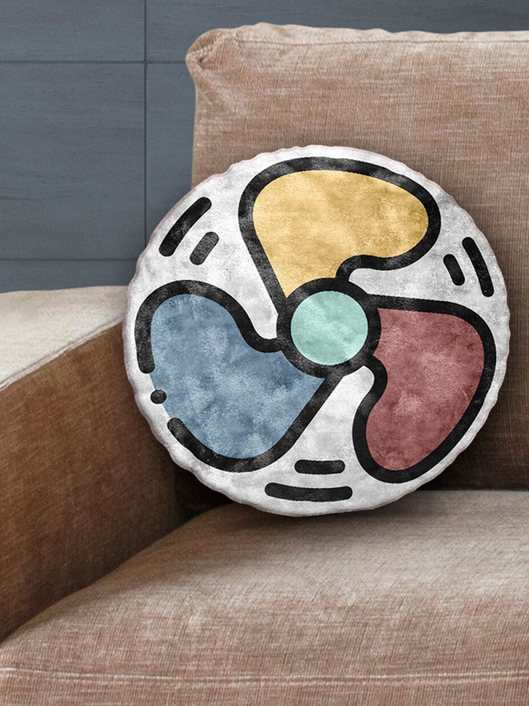 LA VERNE Assorted Circular Shaped Pre-Filled Cushion Price in India