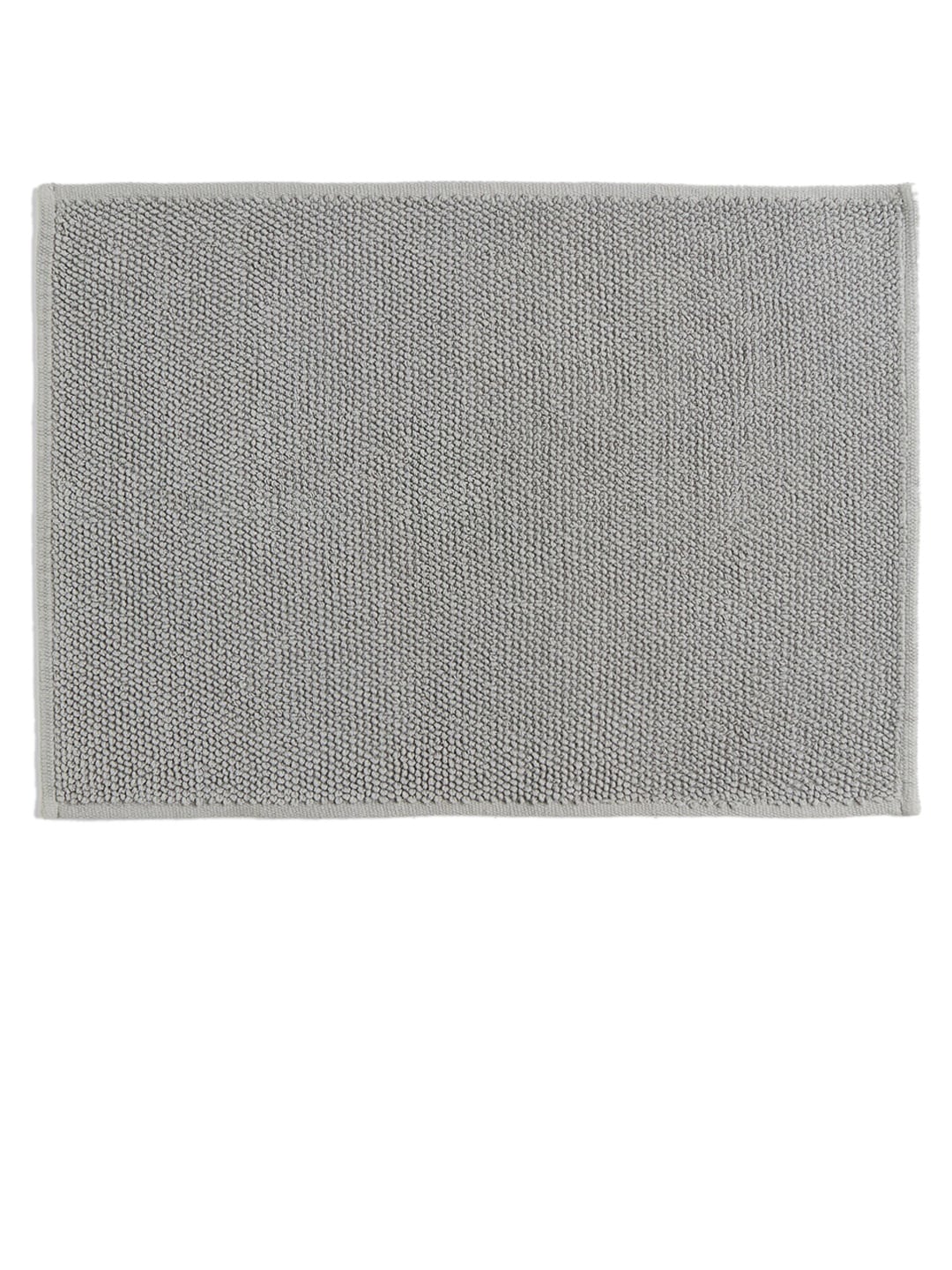 H&M Grey Solid Cotton Bath Mat Price in India