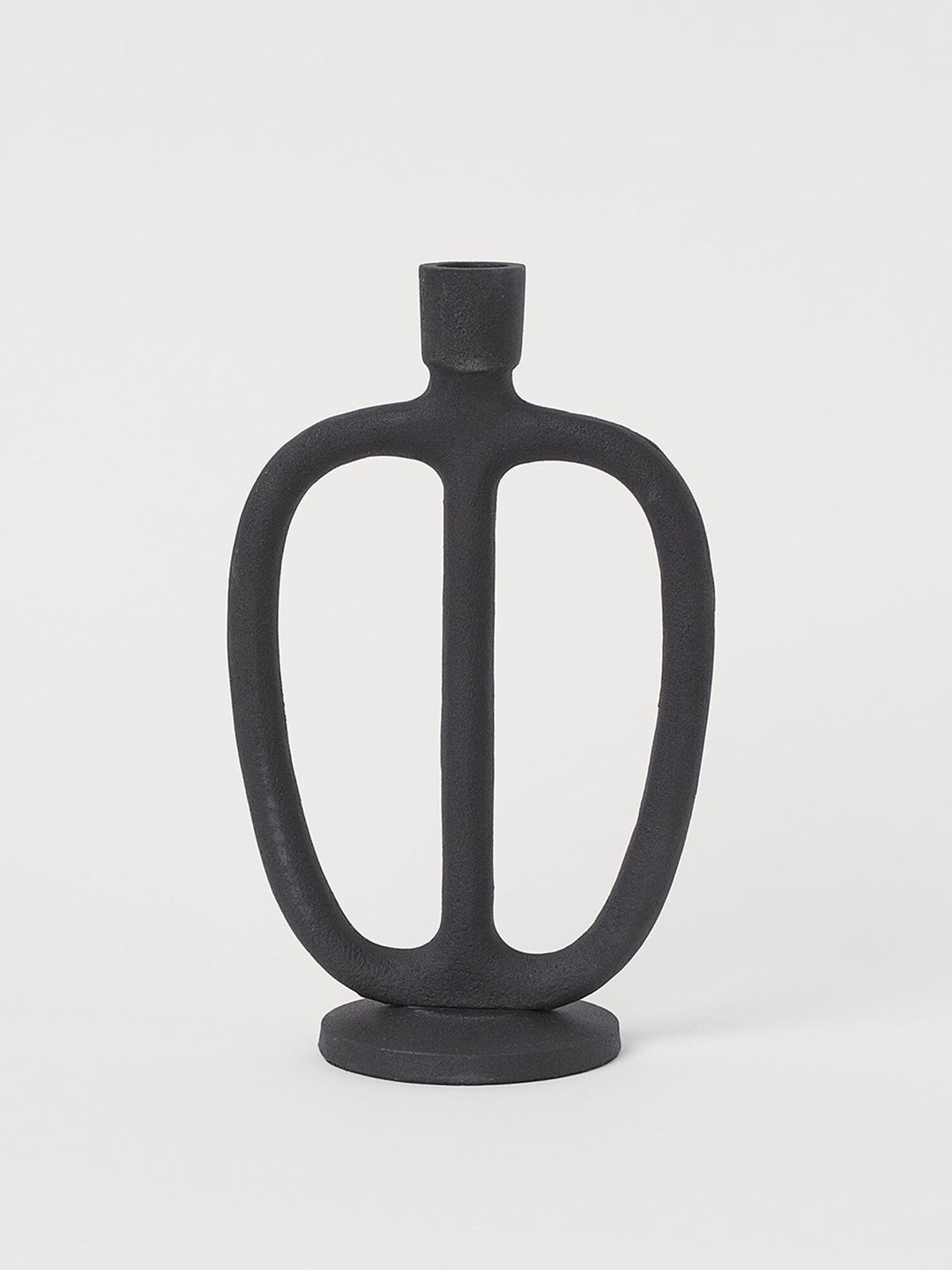 H&M Black Tall metal candlestick Price in India