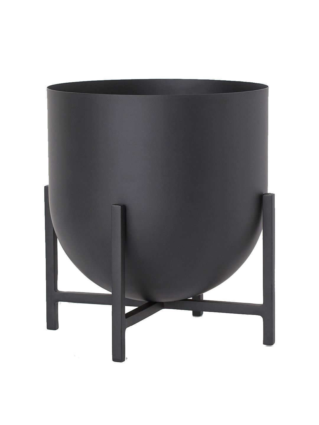 H&M Black Large Plant Pot on a Pedestal Price in India