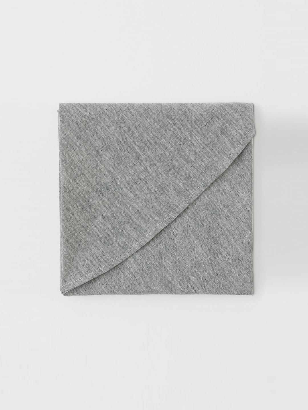 H&M Grey Solid Round Linen-Blend Tablecloth Price in India
