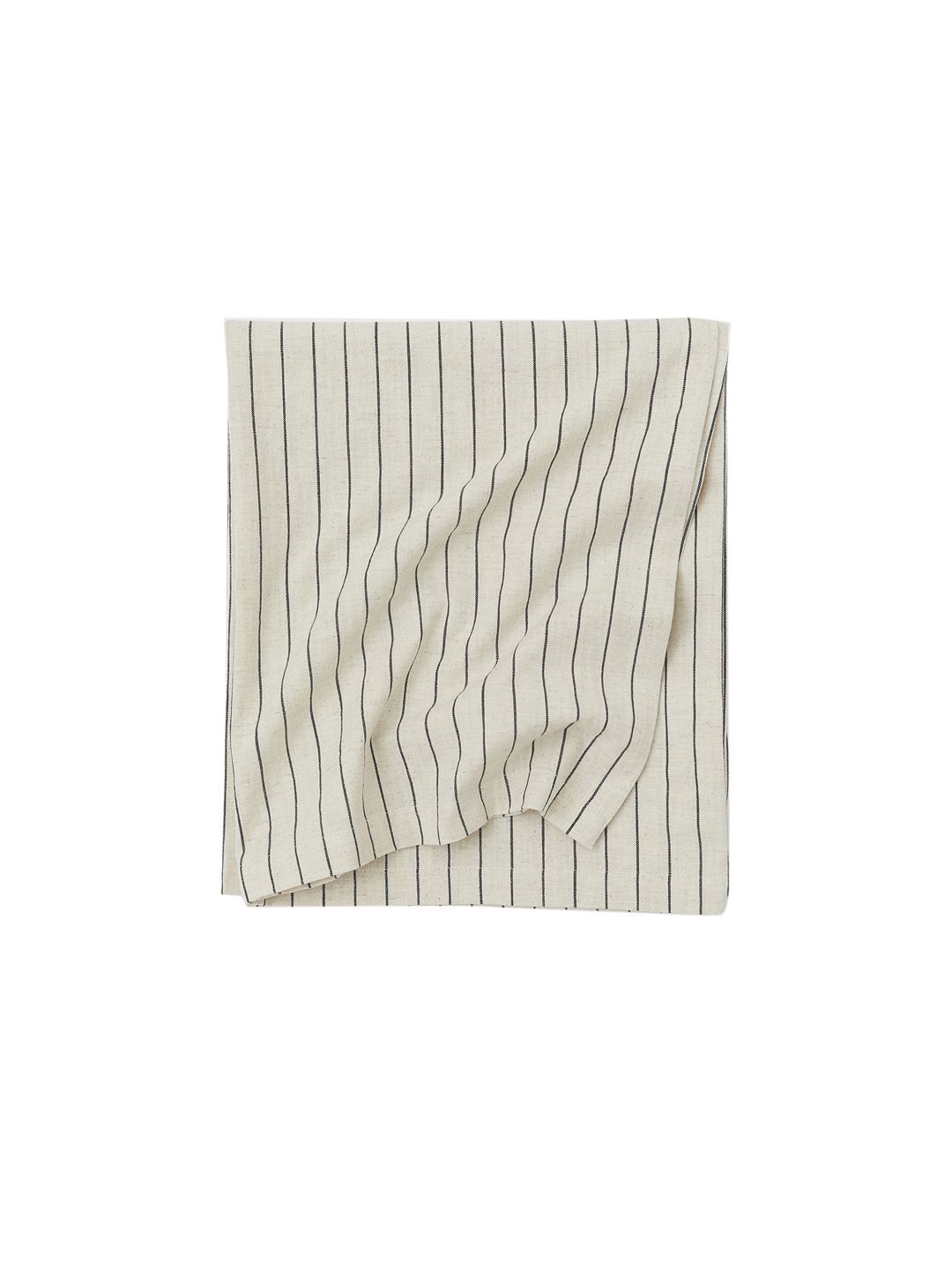 H&M Beige Striped Linen-blend Tablecloth Price in India