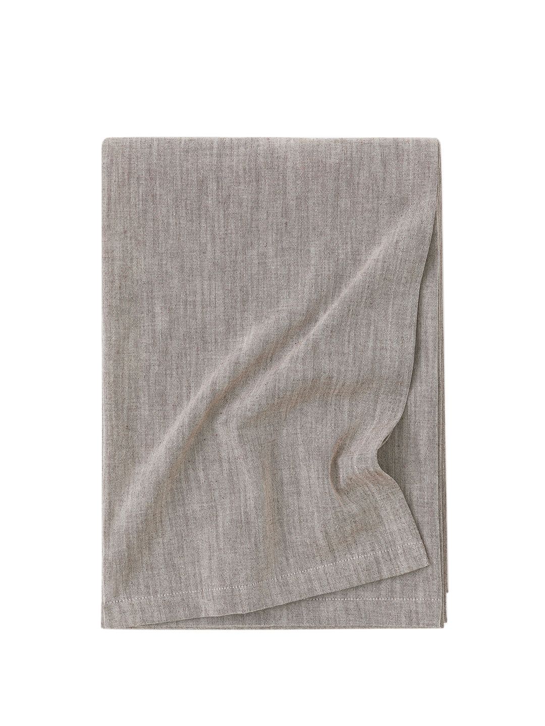 H&M Beige Solid Linen-blend Tablecloth Price in India