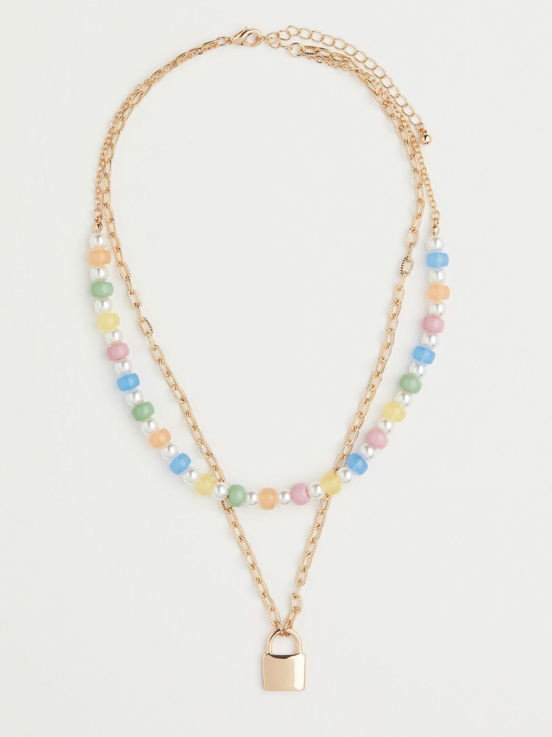 H&M Women Gold-Plated Two-strand Necklace Price in India