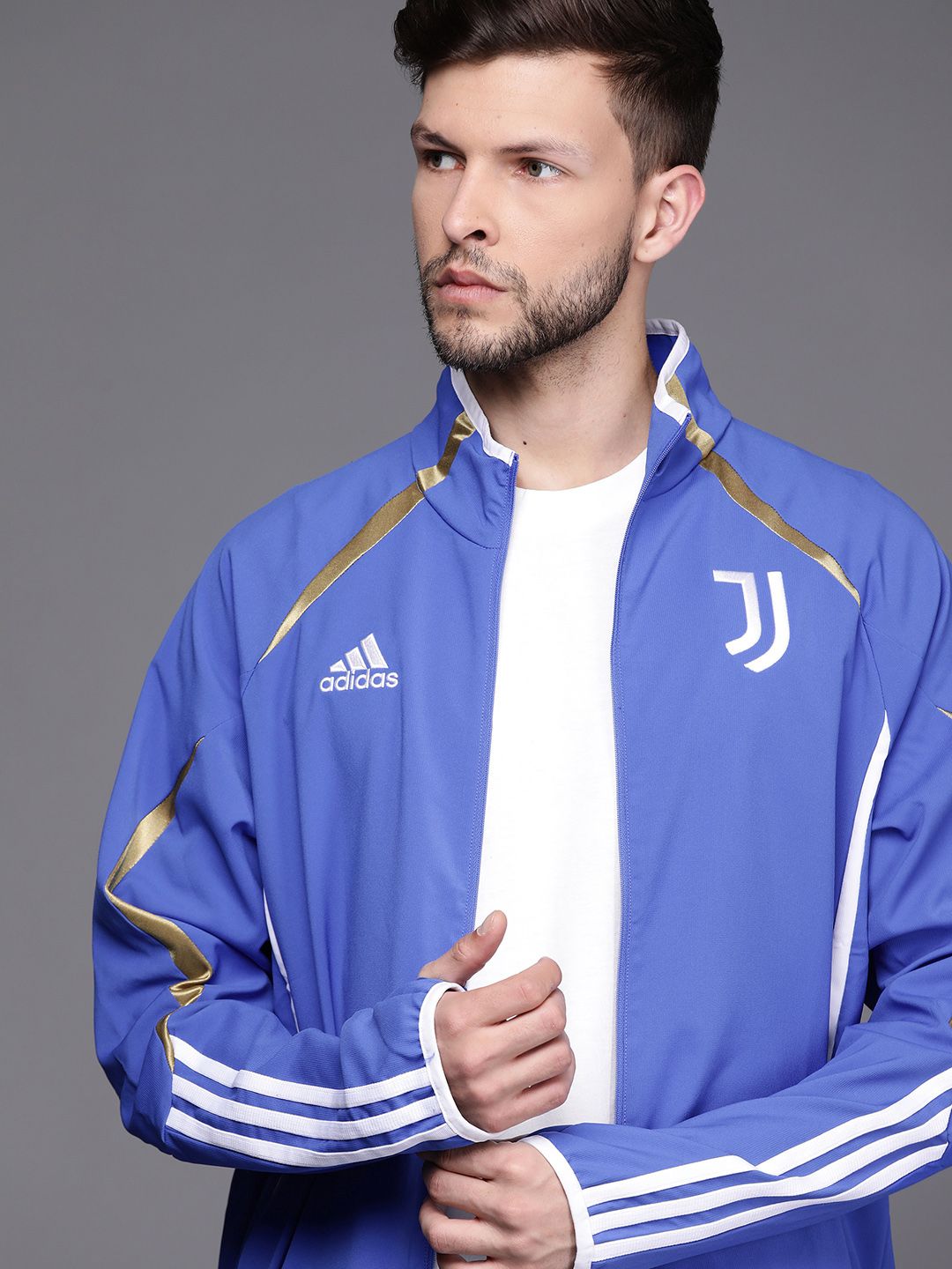 Buy ADIDAS Men Blue & White Juventus Teamgeist Sustainable