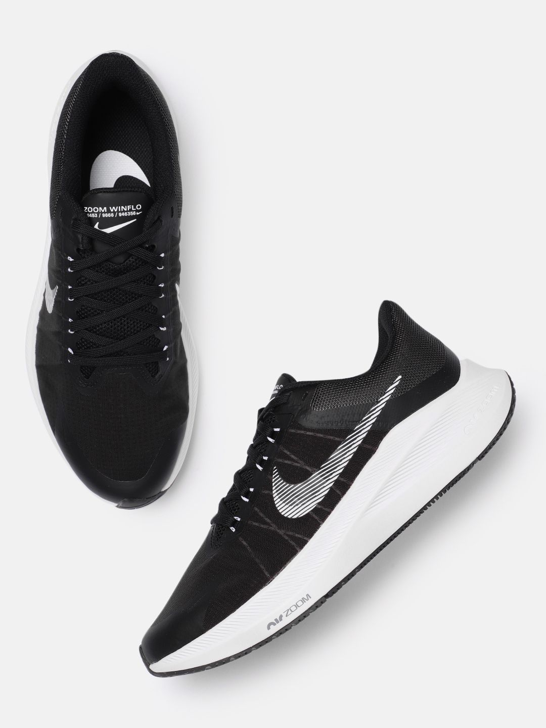 Nike Women Black Textile Running Shoes Price in India