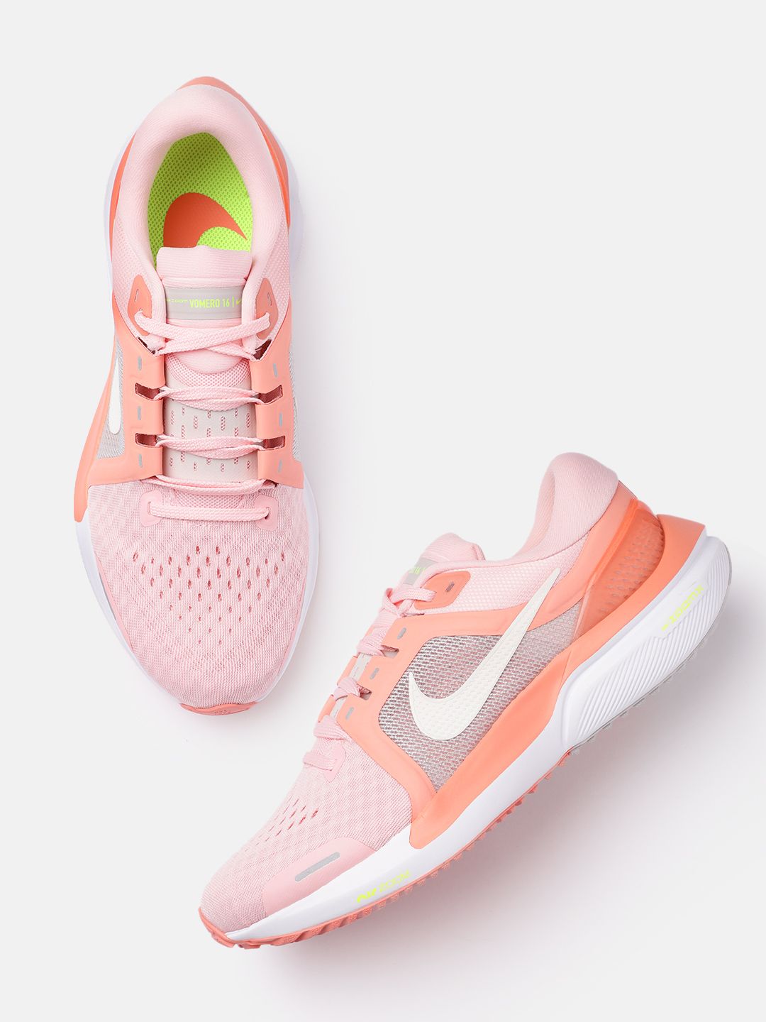Nike Women Peach-Coloured Air Zoom Vomero 16 Running Shoes Price in India