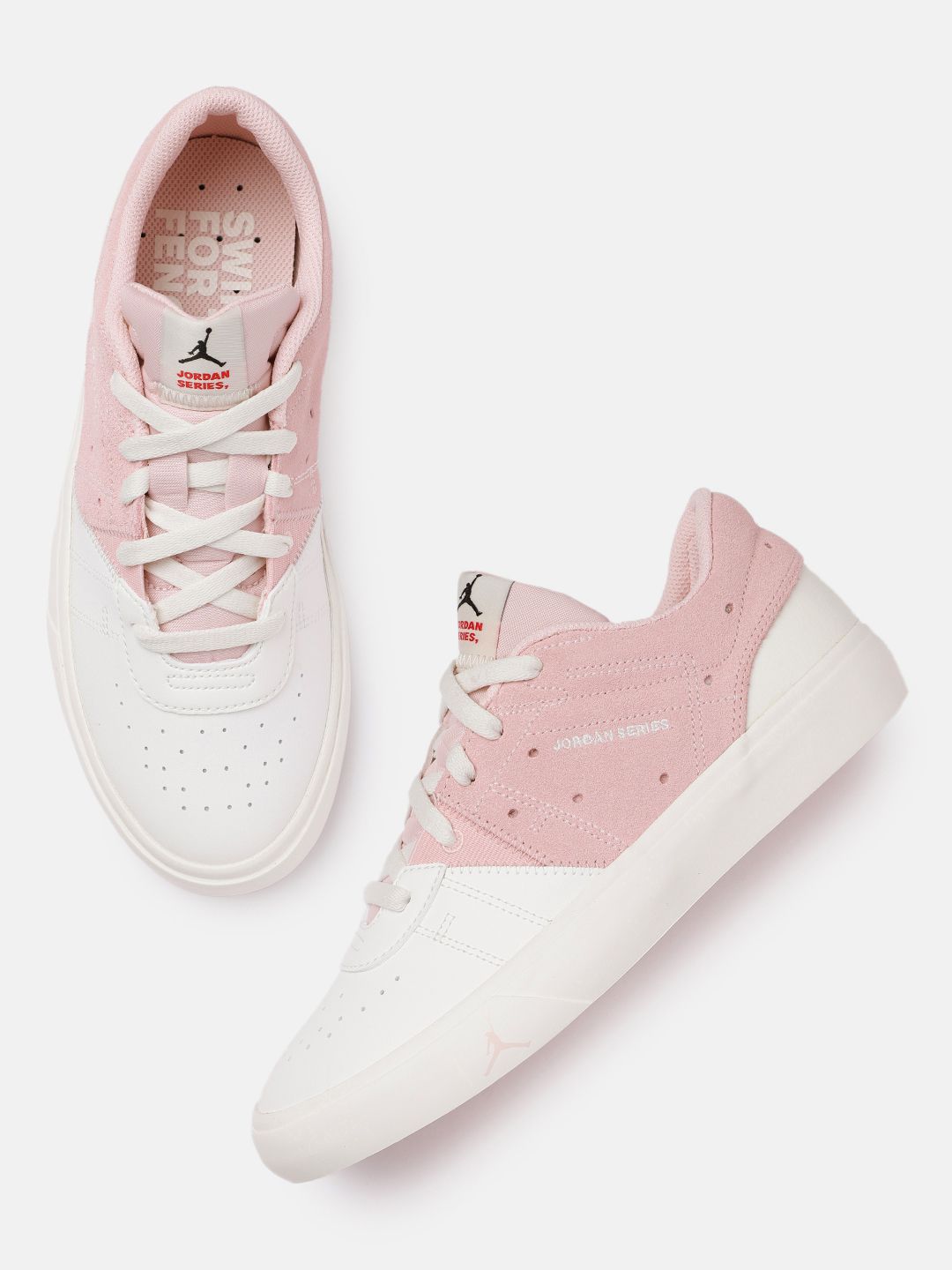 Nike Women Pink & White JORDAN SERIES ES Basketball Shoes Price in India