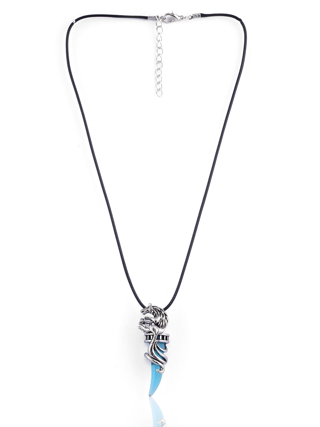 EL REGALO Unisex Blue & Black Necklace Price in India