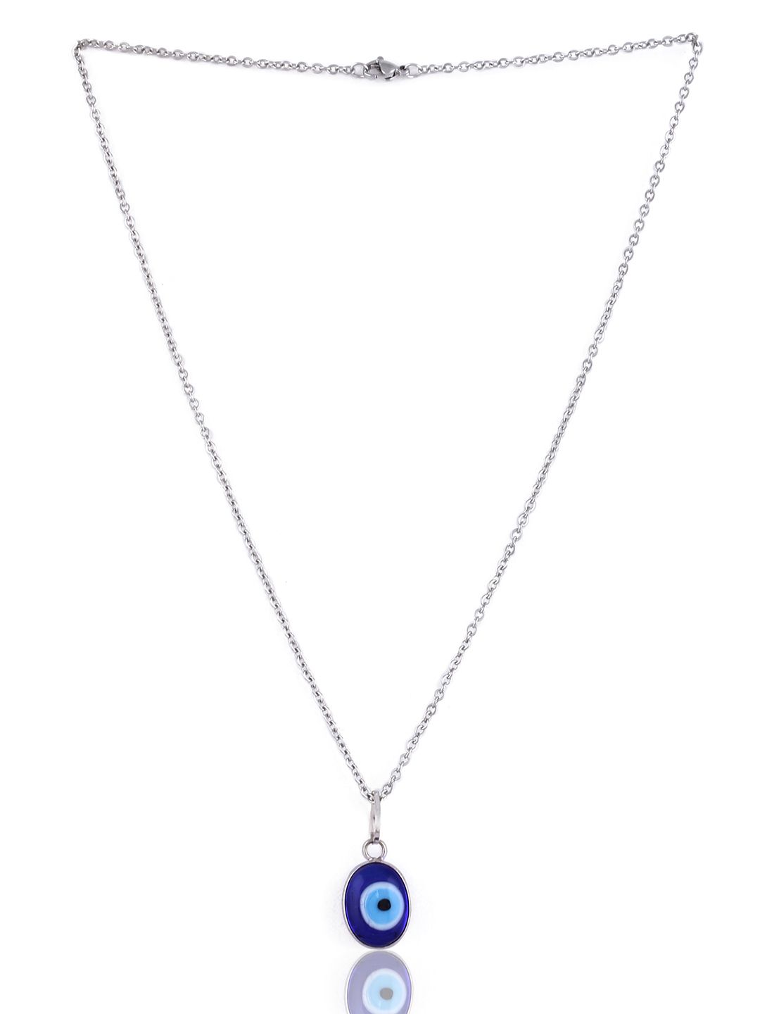 EL REGALO Blue & White Evil Eye Necklace Price in India