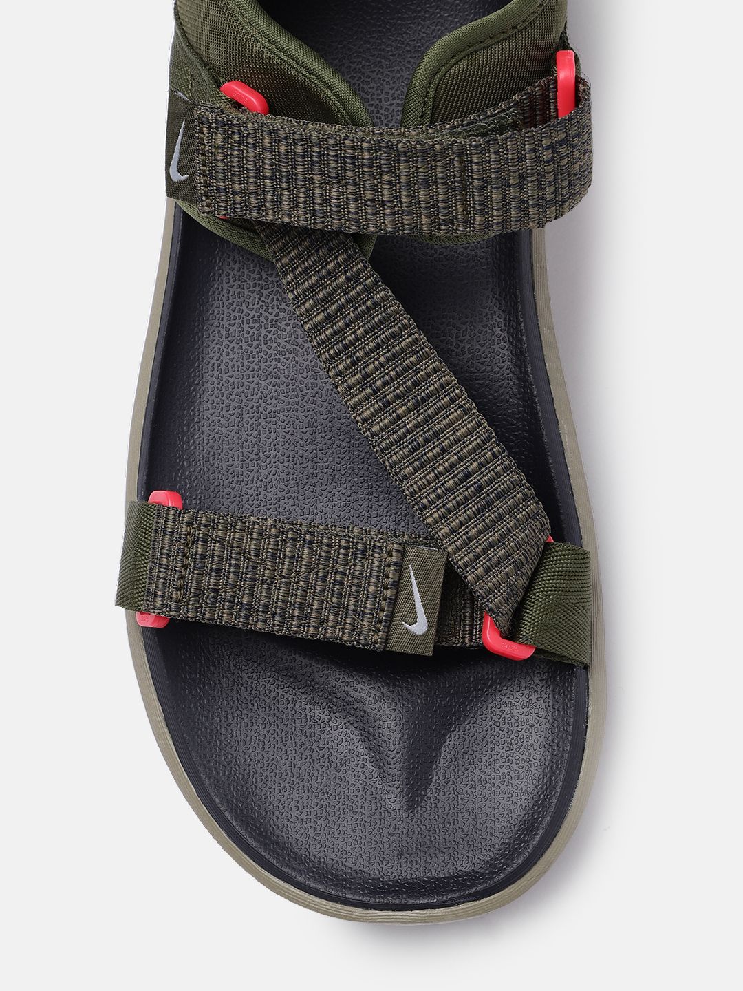 Buy Nike Men Olive Green Vista Sports Sandals - Sandals for  display picture 2