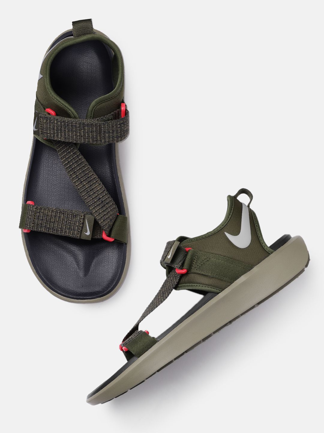 Olive green 2025 nike sandals