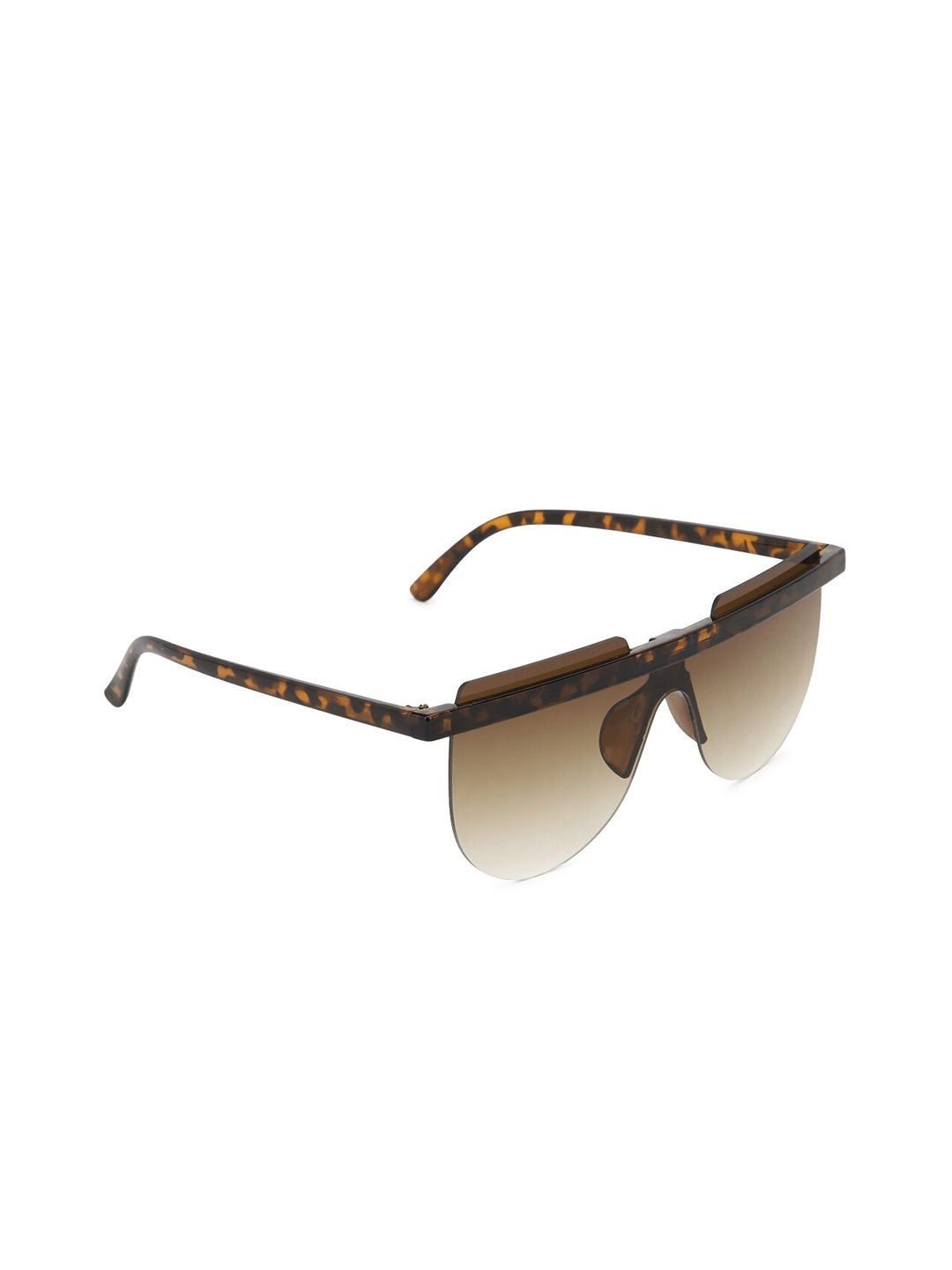 FOREVER 21 Women Brown Lens & Brown Aviator Sunglasses 0059492501 Price in India