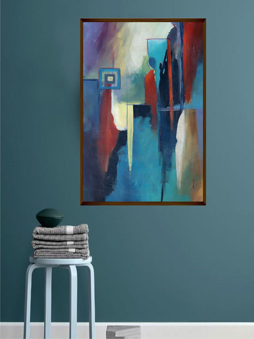 The Art House Multi-Coloured Abstract Wall Art Price in India