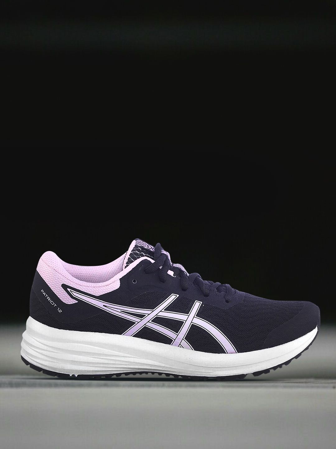 ASICS Women Black Patriot 12 Non-Marking Running Shoes Price in India