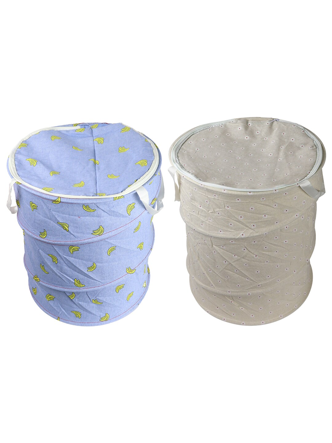 OddCroft Set Of 2 Printed Foldable Laundry Bag Price in India