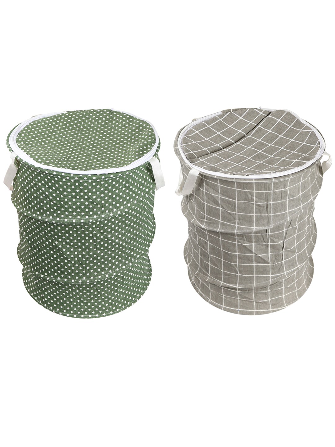 OddCroft Set Of 2 Printed Laundry Basket Price in India