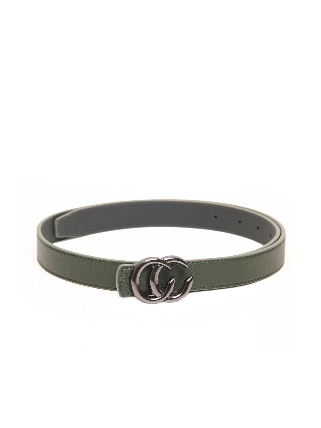 Calvadoss Women Green Textured Belt Price in India