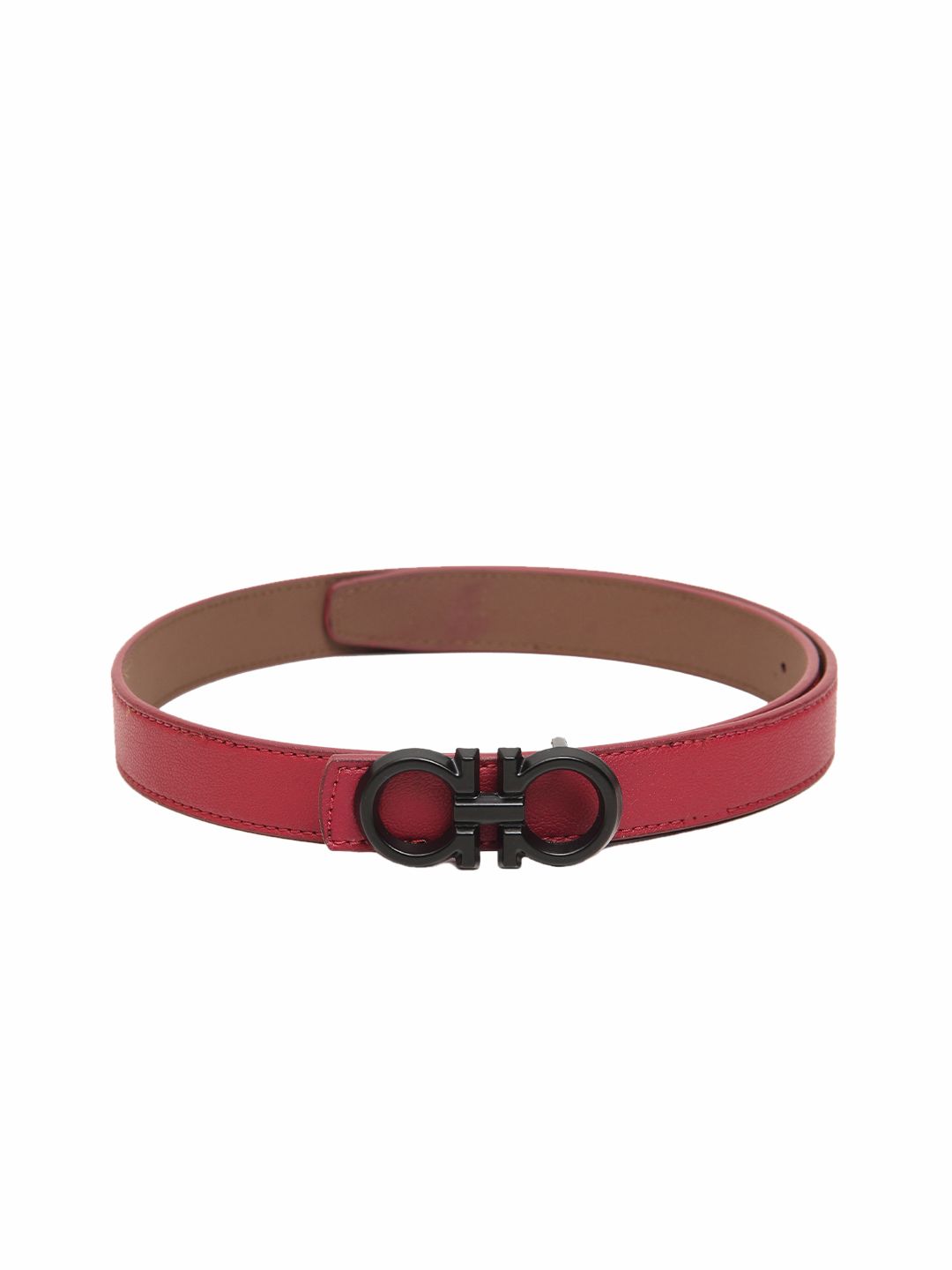 Calvadoss Women Red Non Leather Textured Belt Price in India