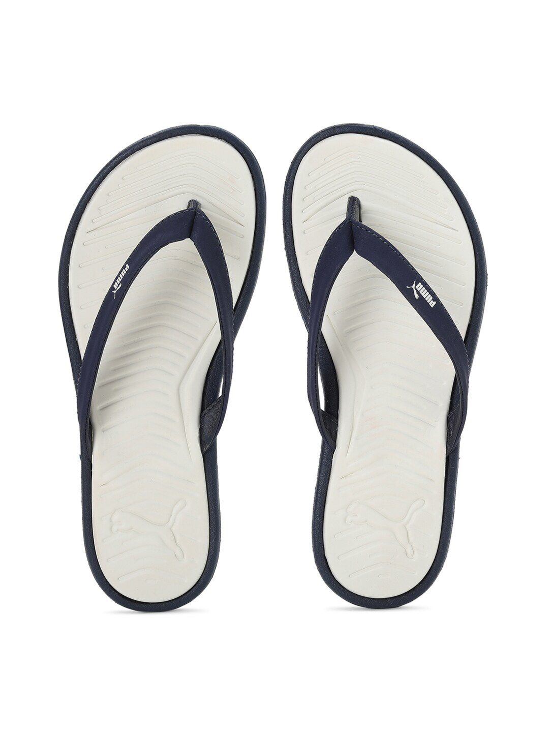 Puma Women Blue & Beige Thong Flip-Flops