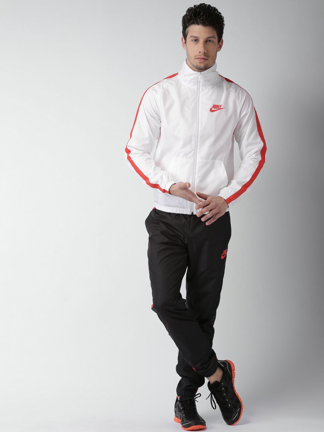 white nike tracksuit mens