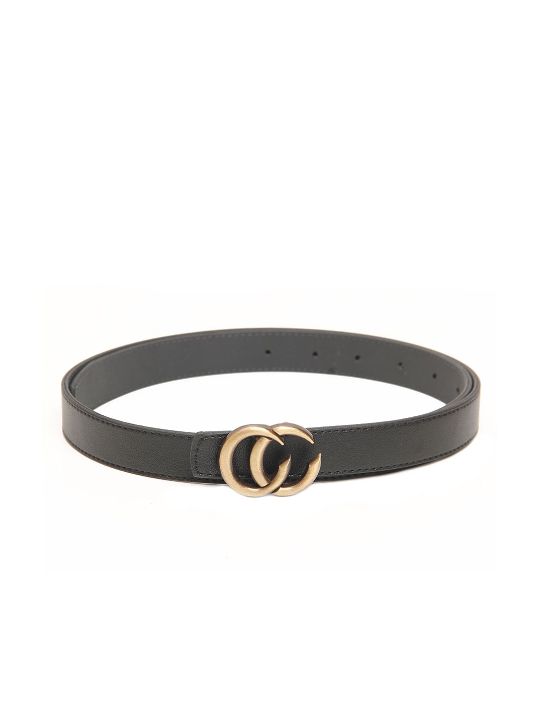 Calvadoss Women Black Textured Belt Price in India