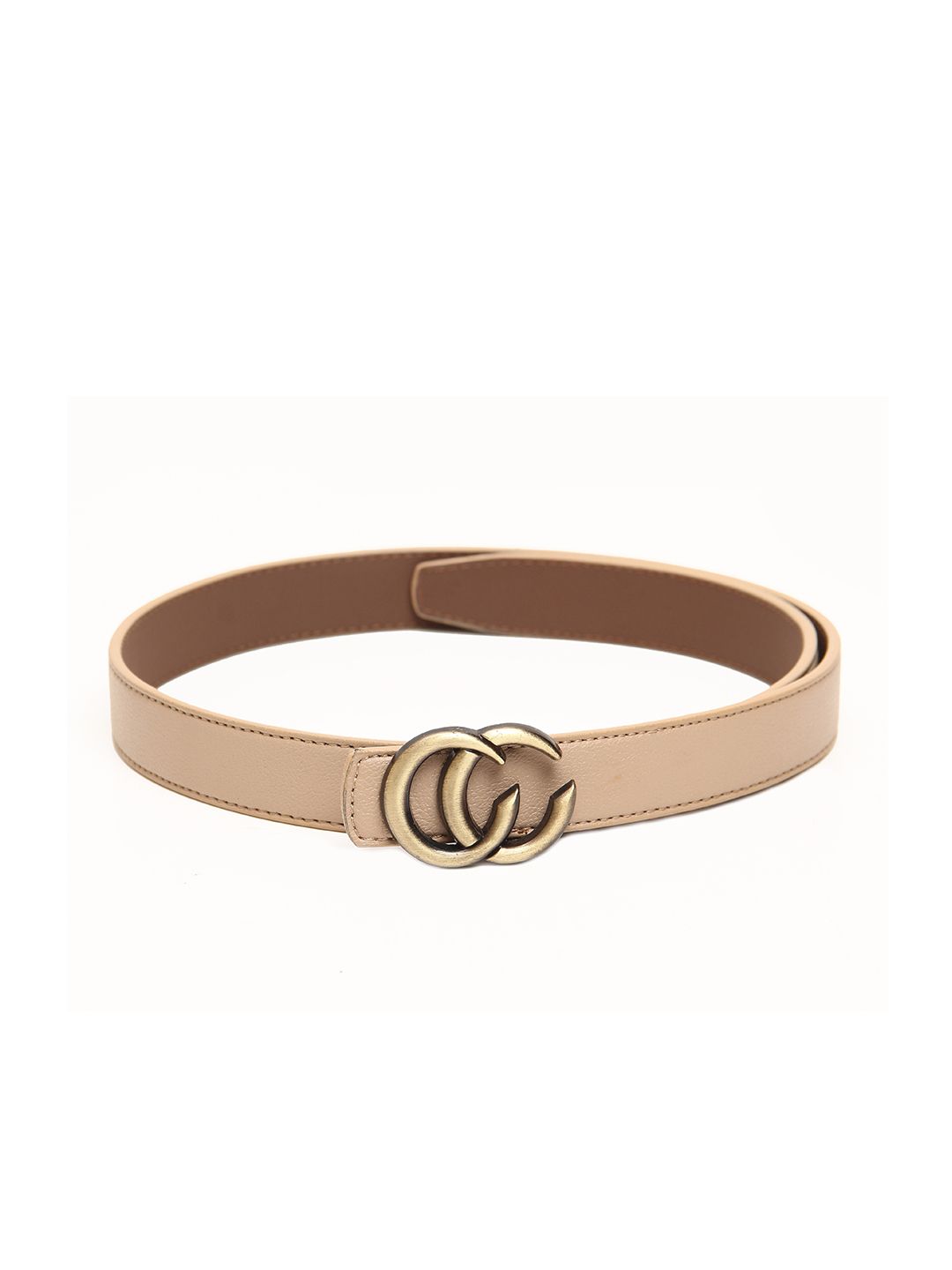 Calvadoss Women Beige Textured Belt Price in India