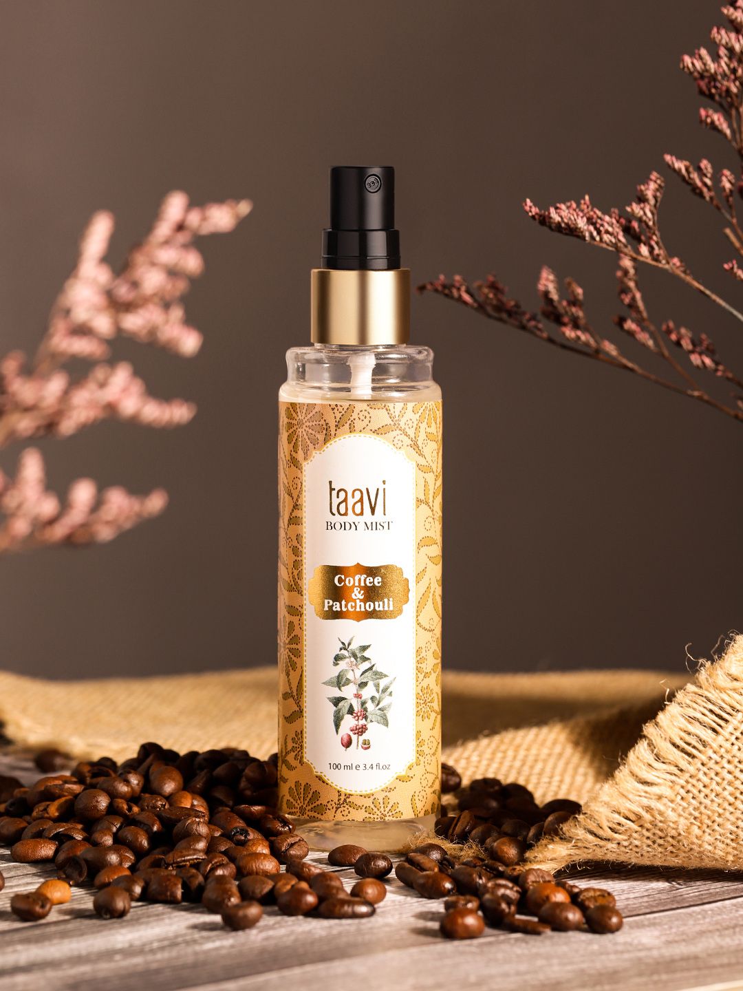 Taavi Coffee & Patchouli Body Mist - 100ml Price in India