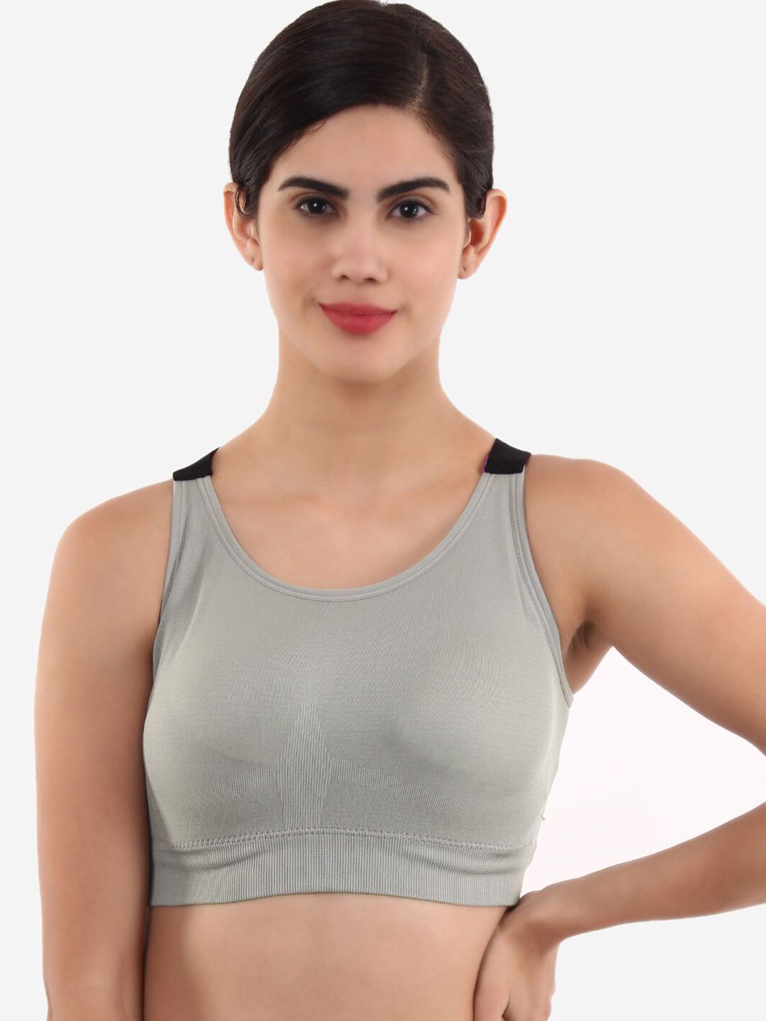 XOXO Design Grey & Black Bra Lightly Padded XOXO-1583-GRY_FS Price in India