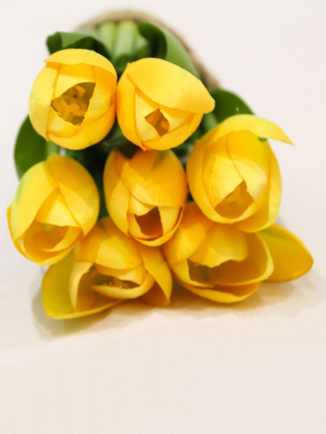 AMFLIX Yellow Tulip Artificial Flowers and Plants Price in India