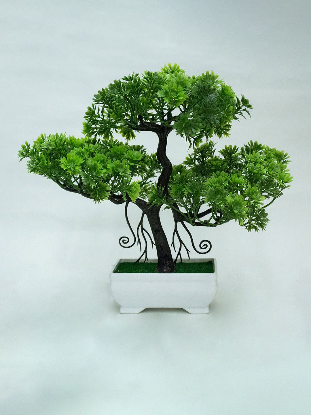 AMFLIX Green Bonsai Artificial Flowers and Plants With Pot Price in India