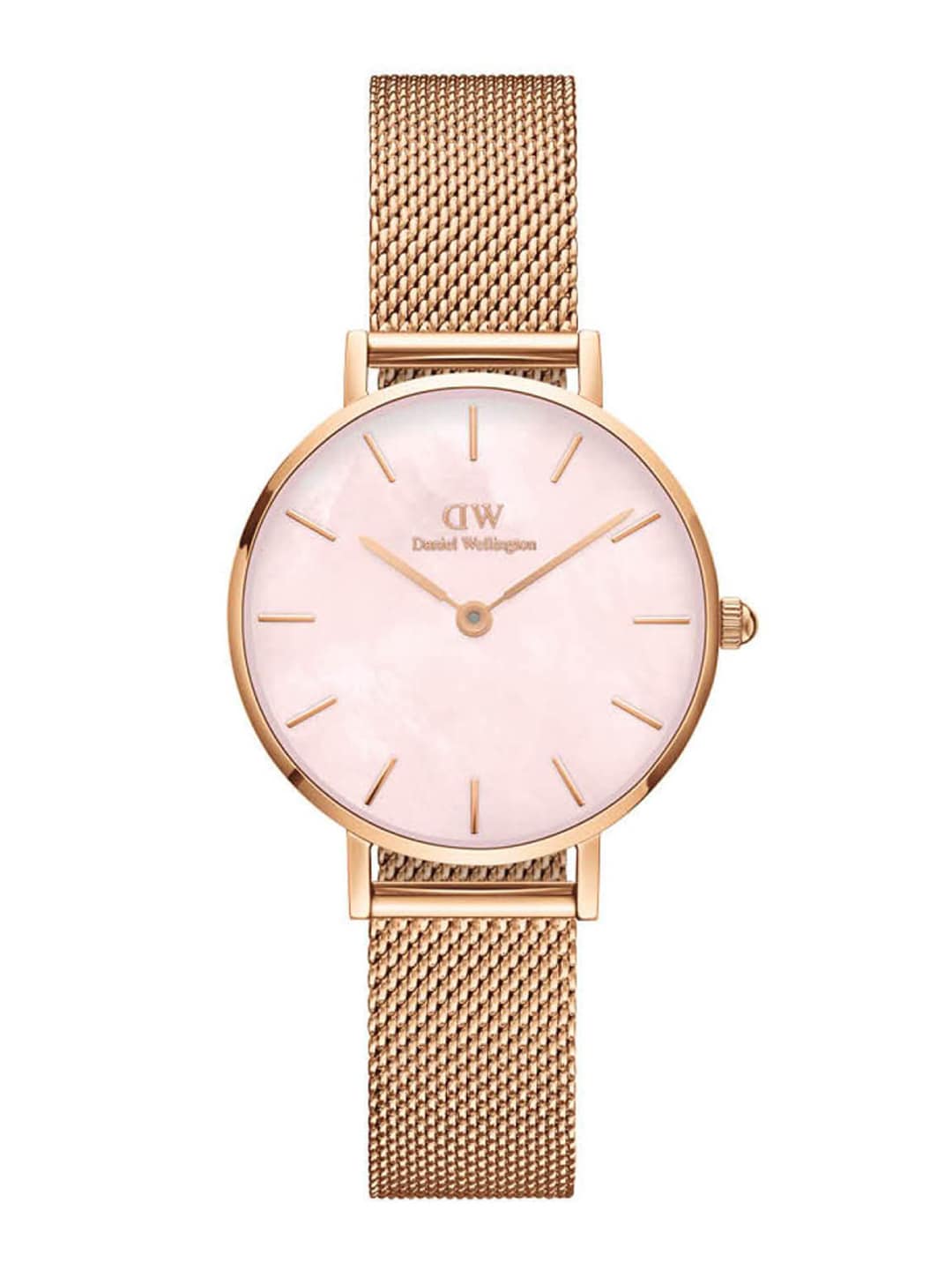 Daniel Wellington Women Beige Dial & Rose Gold-Plated Straps Watch DW00100513 Price in India