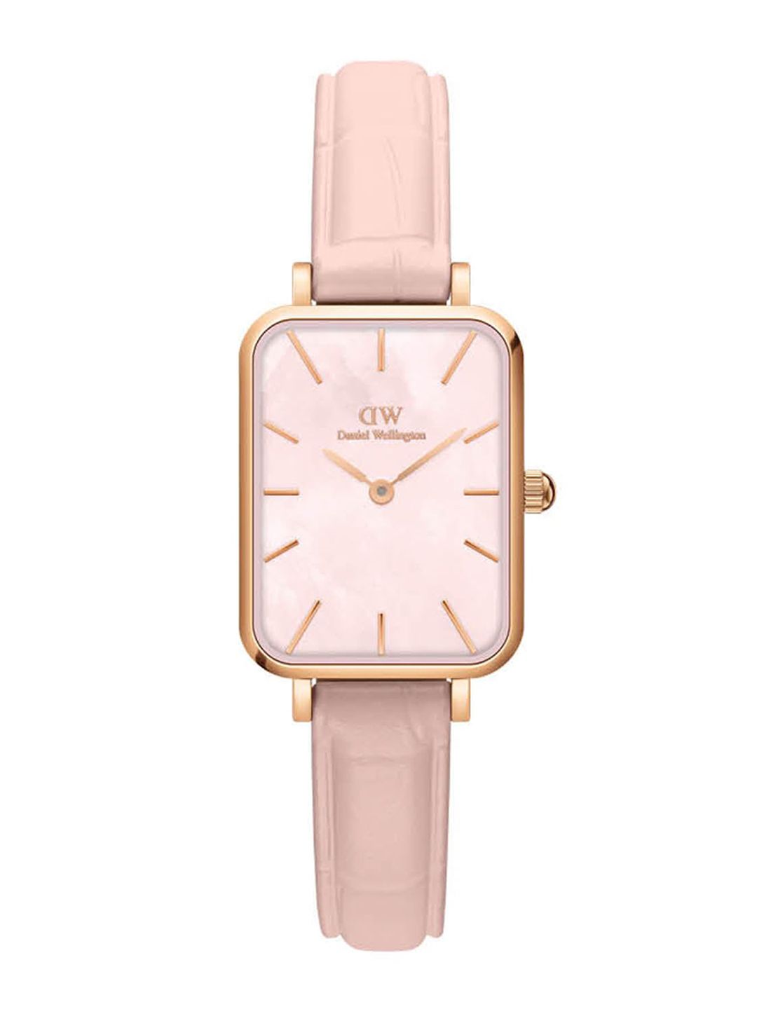 Daniel Wellington Daniel Wellington Women Quadro Pressed Rouge Square Analogue Watch- DW00100508