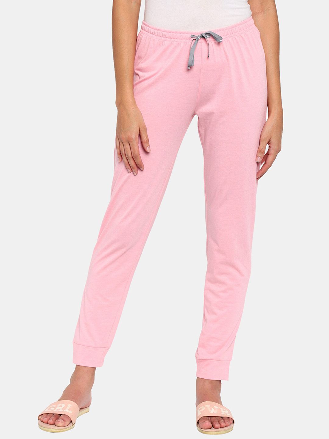 Rosaline by Zivame Women Pink Solid Joggers Price in India