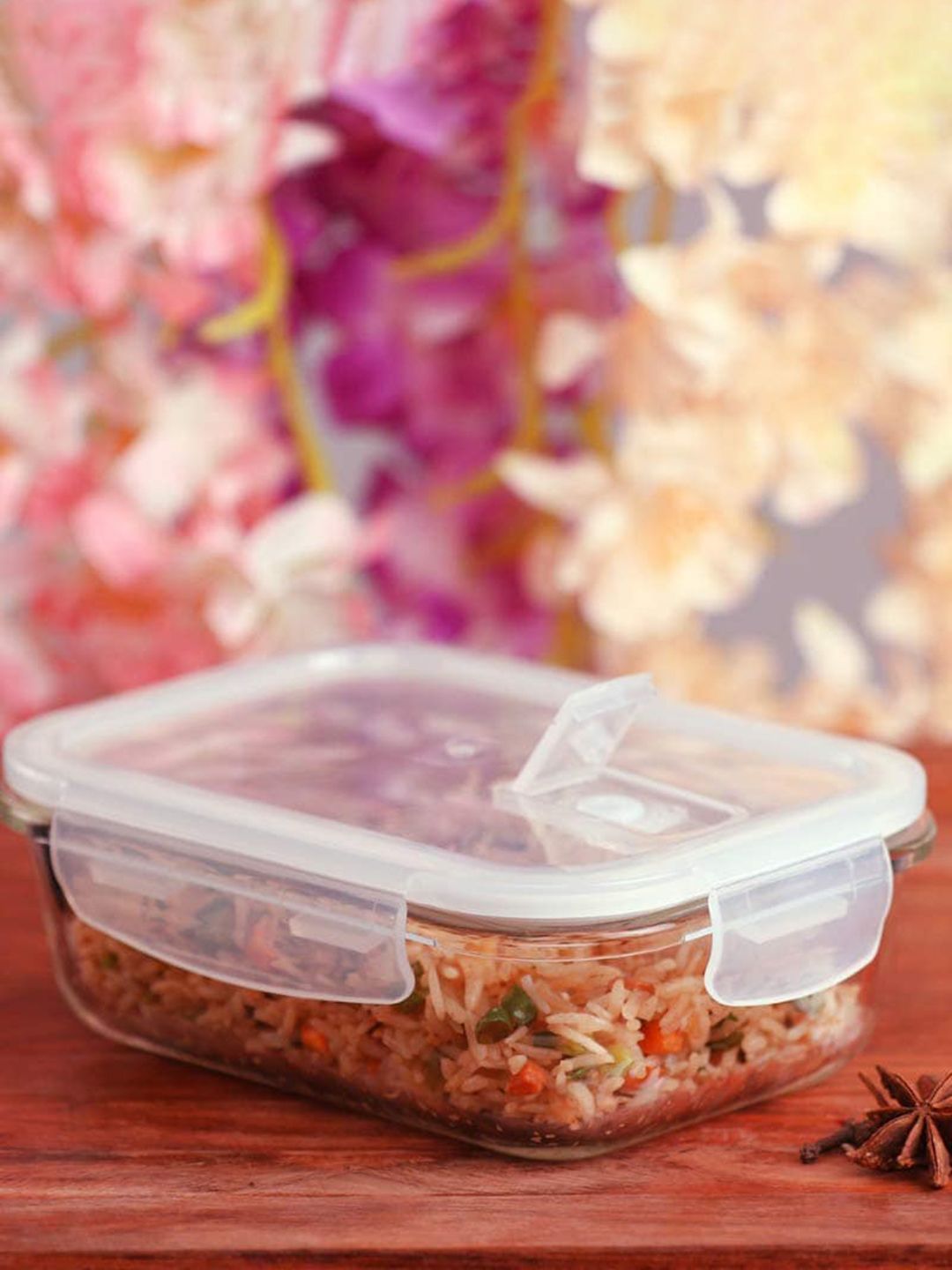 Femora Set Of 2 Transparent Glass Storage Containers Price in India