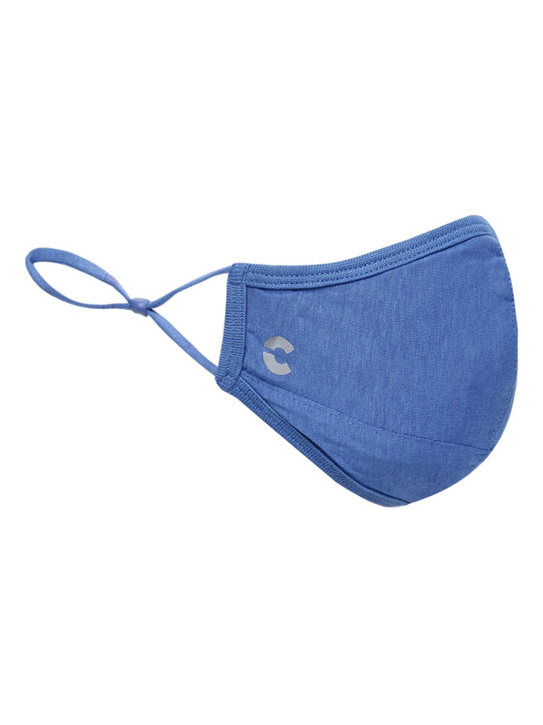 FREECULTR Blue Solid Anti Microbial Bamboo Cloth Masks Price in India