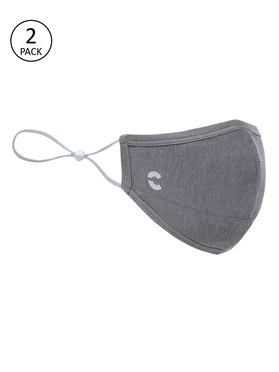 FREECULTR Charcoal Grey 5Ply Bamboo Cotton Anti-Microbial Comfort Fit Reusable Cloth Mask Price in India