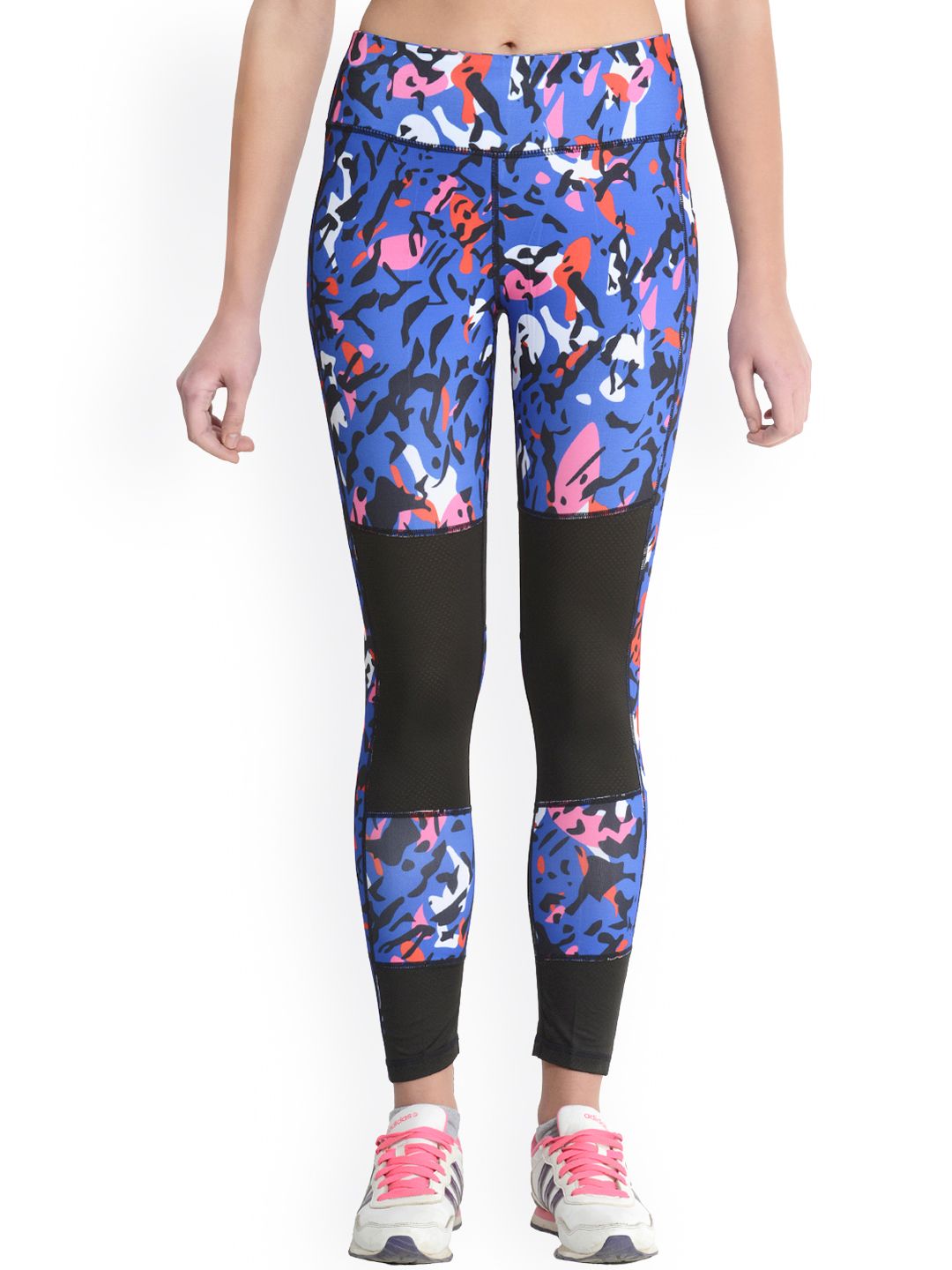 Da Intimo Blue & Black Printed Tights Price in India