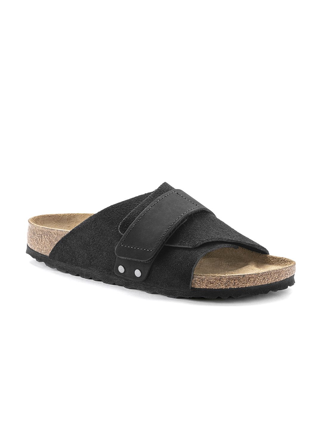 Birkenstock Unisex Black Kyoto Regular Sliders Price in India