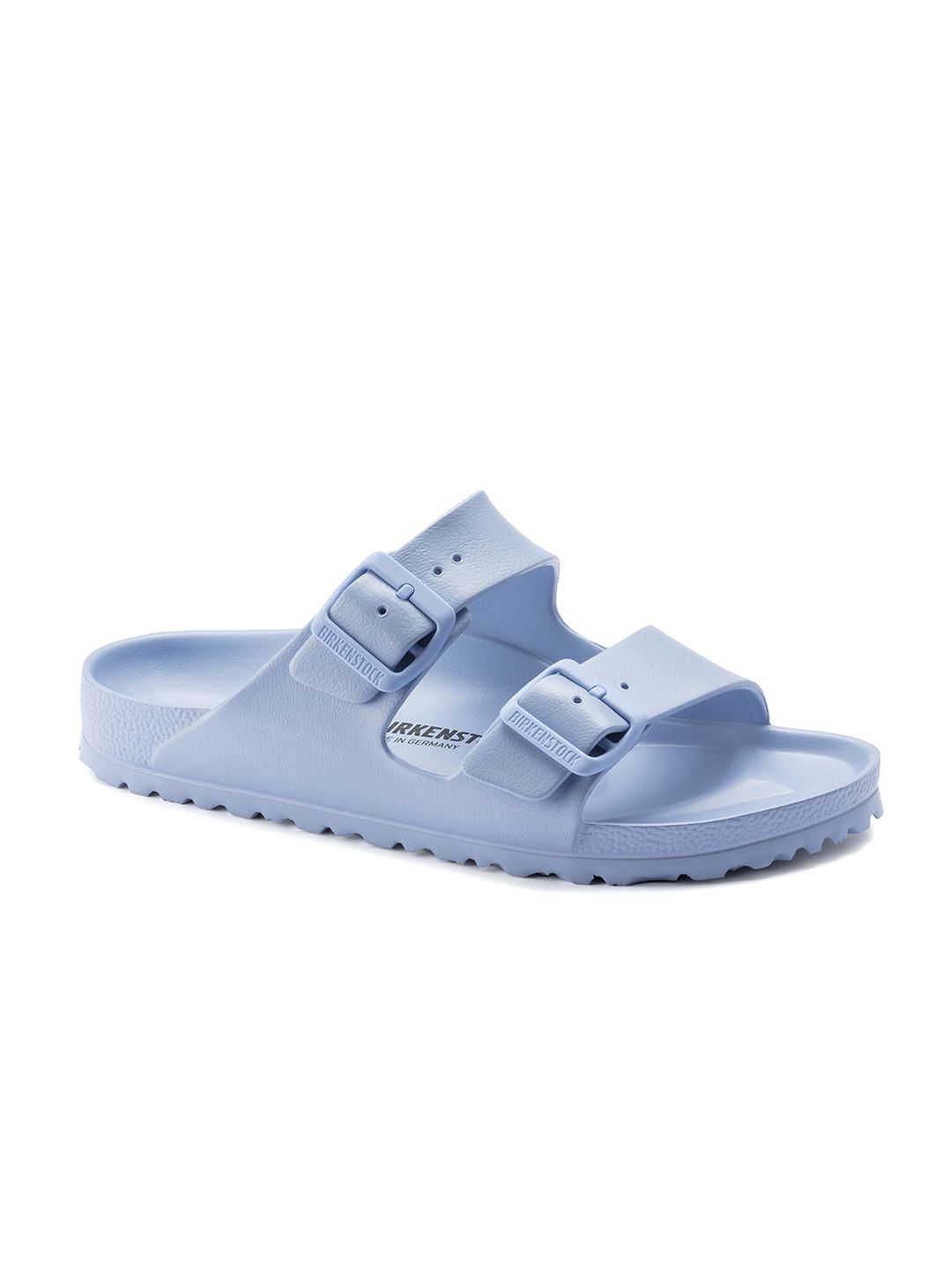 Birkenstock Unisex Blue Arizona Essentials Solid Sliders Price in India