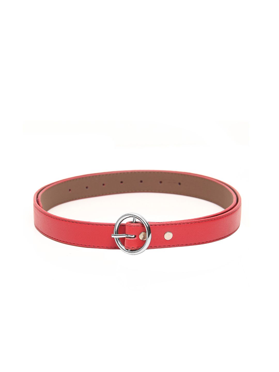 Calvadoss Women Red Textured Belt Price in India