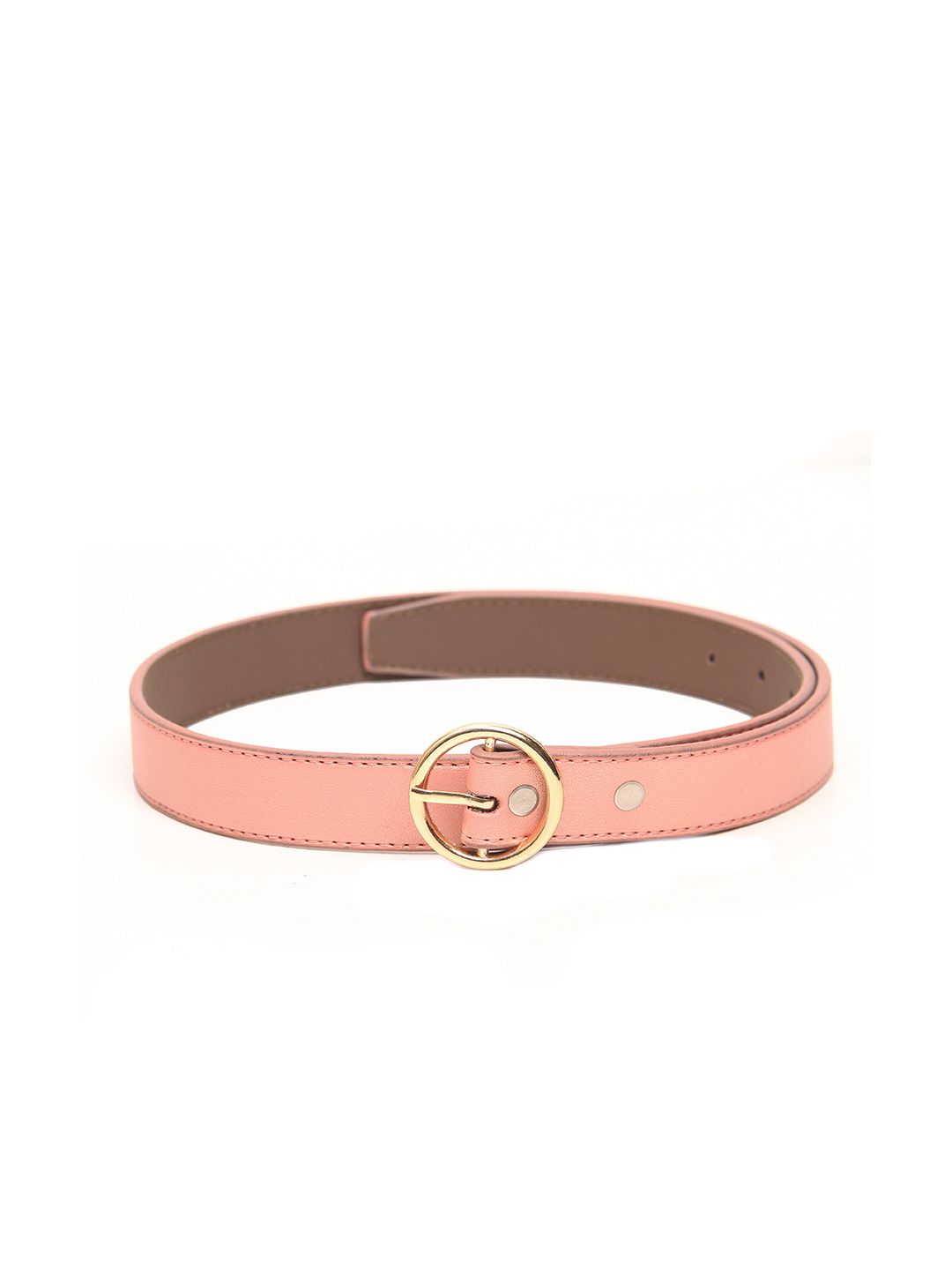 Calvadoss Women Peach-Coloured Textured Belt Price in India