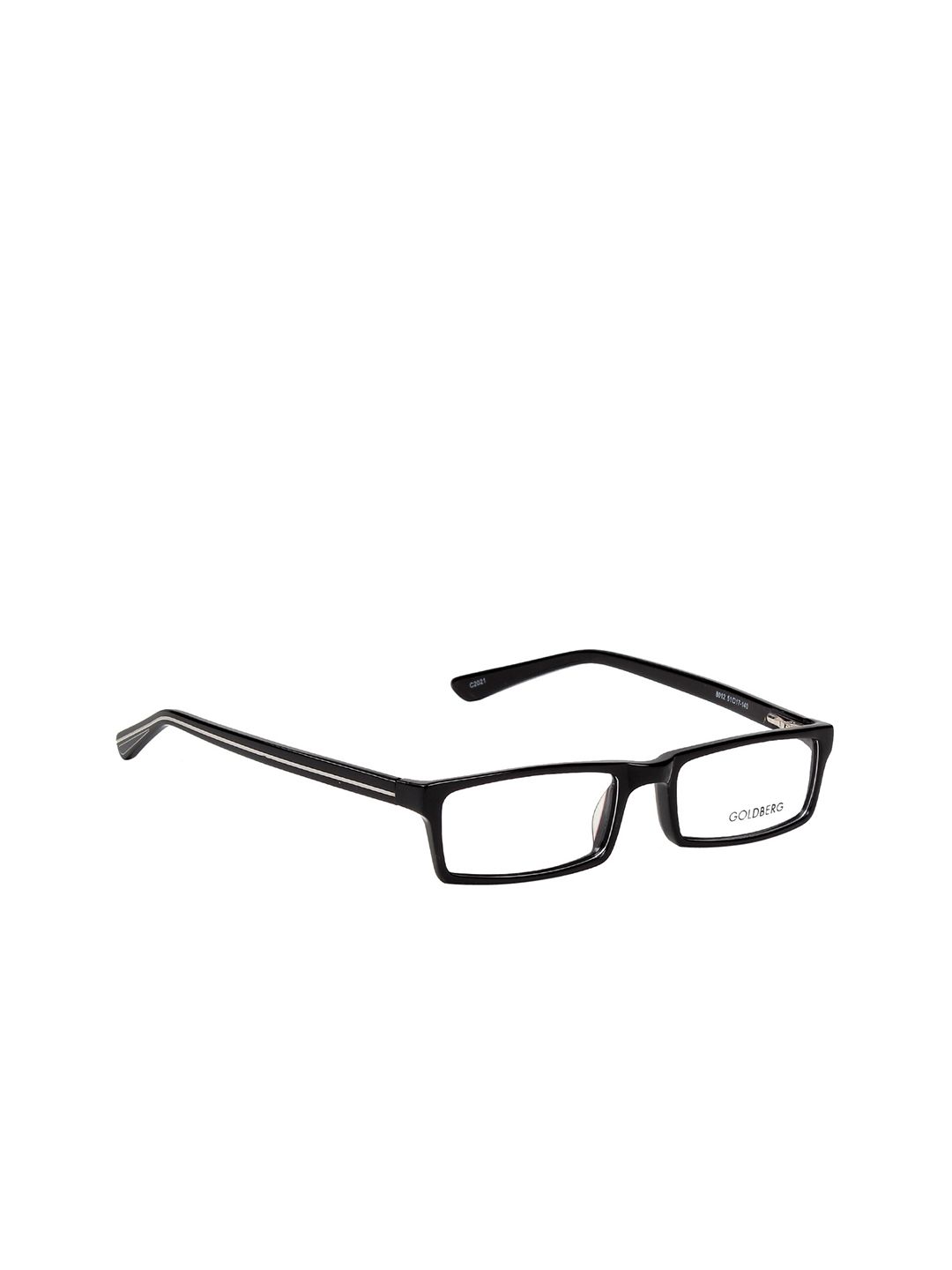 Gold Berg Unisex Black Full Rim Rectangle Frames Price in India