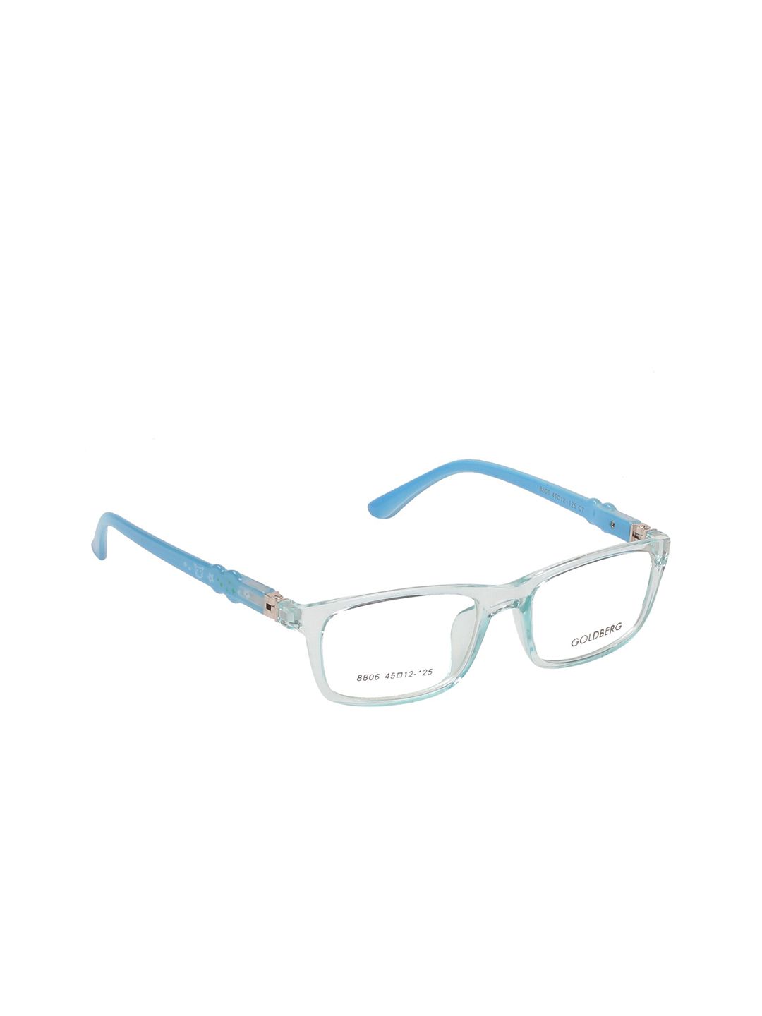 Gold Berg Transparent & Blue Full Rim Wayfarer Frames Price in India