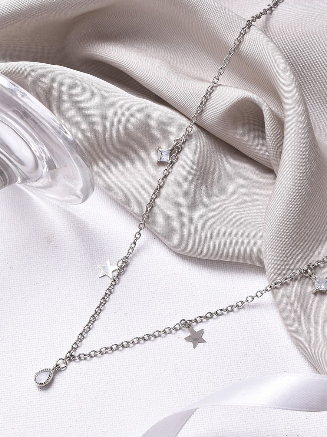 BEWITCHED Silver-Toned Chain Price in India